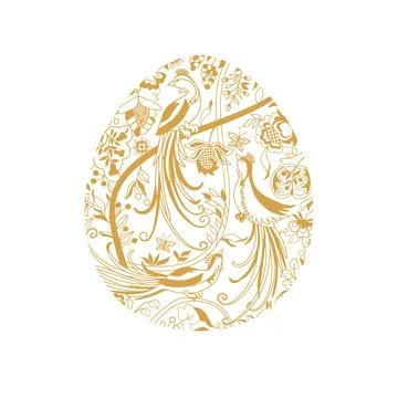 Vintage pattern egg Illustrazione stock