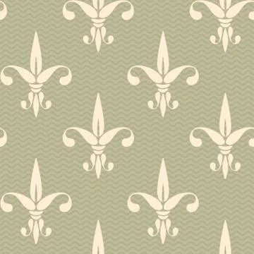 Vintage pattern fleur de lis. Stock Illustration