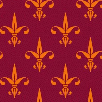 Vintage pattern fleur de lis. Stock Illustration