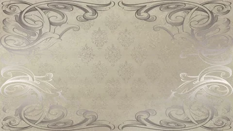 Vintage pattern, ornaments frame - tv picture interference - retro background Stock Footage 149374379