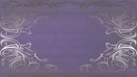 Vintage pattern, ornaments frame - tv picture interference - retro background Stock Footage 149375684