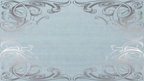 Vintage pattern, ornaments frame - tv picture interference - retro background Stock Footage 149375704