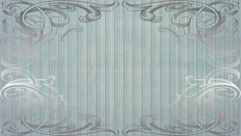Vintage pattern, ornaments frame - tv picture interference - retro background Stock Footage 149376993
