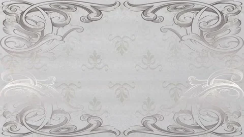 Vintage pattern, ornaments frame - tv picture interference - retro background Stock Footage 149377000