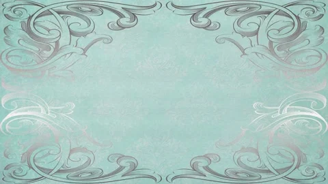 Vintage pattern, ornaments frame - tv picture interference - retro background Stock Footage 149377009