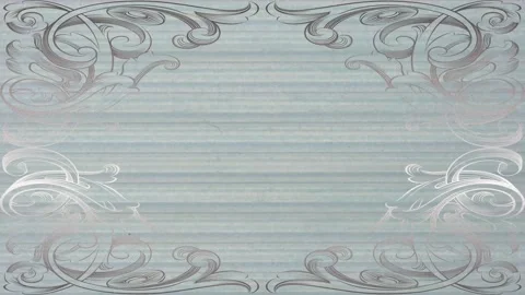 Vintage pattern, ornaments frame - tv picture interference - retro background Stock Footage 149377447