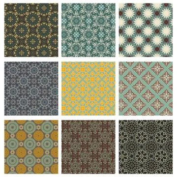 Vintage Patterns Stock Illustration
