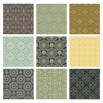 Vintage Patterns Stock Illustration