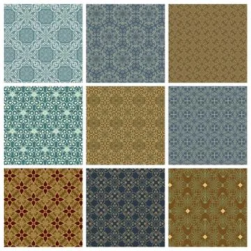Vintage Patterns Stock Illustration