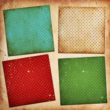 Vintage patterns on paper background Stock Photos