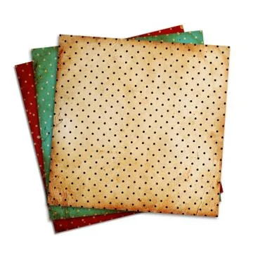 Vintage patterns on white background Stock Photos