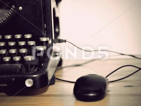 Vintage personal computer Stock Photos