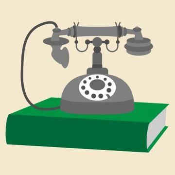 Vintage phone Stock Illustration