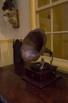 A vintage phonograph Stock-Fotos