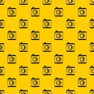Vintage photo camera pattern Stock Illustration