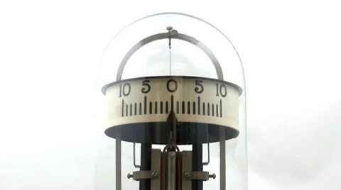 Vintage physics lab galvanometer; 2 Stock Footage 10599732