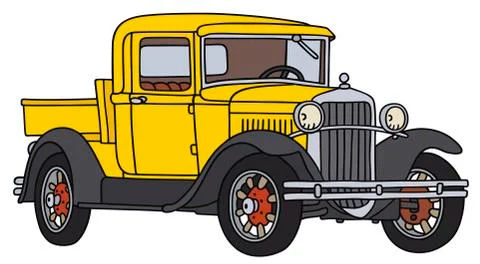 Vintage pick-up Stock Illustration
