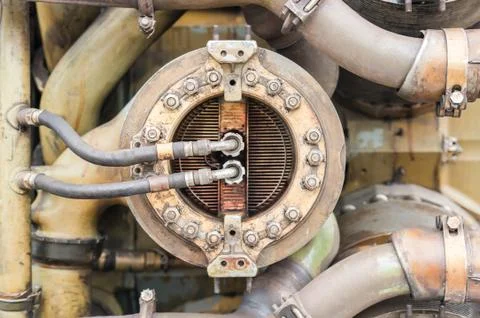 Vintage piston engine Stock Photos