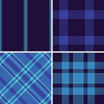 Vintage plaid pattern pack built for craft labels. Retro tartan textures add  Stock-Illustration