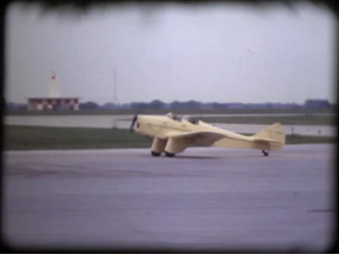 Vintage Plane Stock Footage 33184996