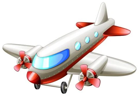 A vintage plane Stock Illustration