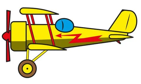 Vintage plane Stock Illustration