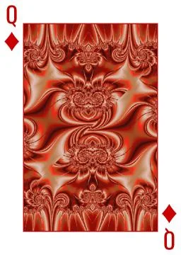 Vintage playing card with pattern back, effect silk texture Illustrazione stock