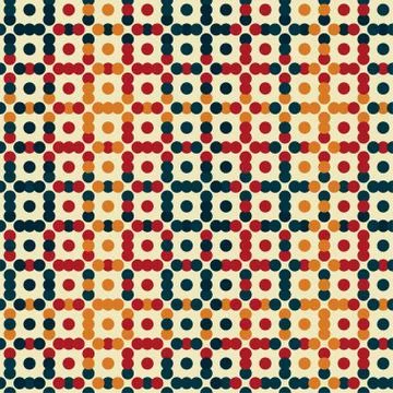 Vintage points seamless pattern Illustrazione stock