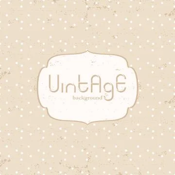 Vintage polka dot background Stock Illustration