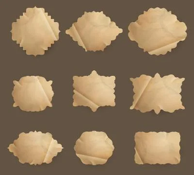 Vintage polka dot Frames Set. EPS 10 Stock Illustration
