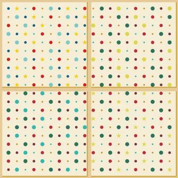 Vintage polka dot texture background Stock Illustration