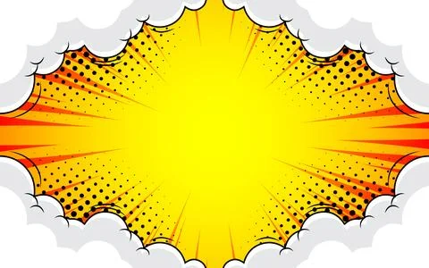 Vintage pop art comic background Illustrazione stock