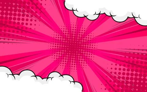 Vintage pop art comic background. Stock Illustration