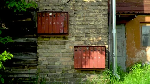Vintage post boxes Stock Footage 131398559