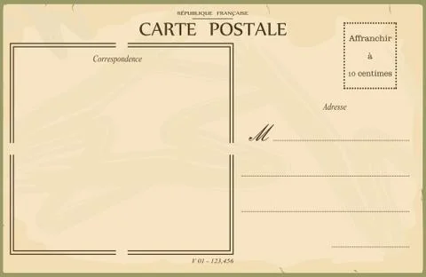 Vintage postcard Stock Illustration