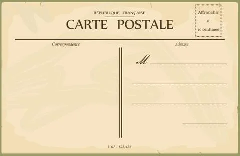 Vintage postcard Stock Illustration
