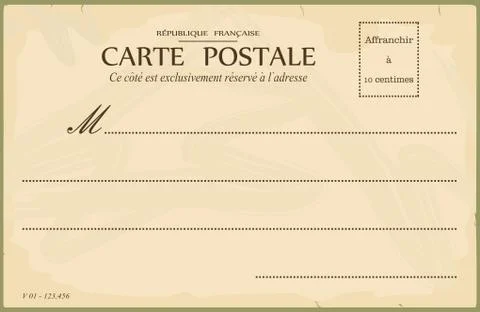 Vintage postcard Stock Illustration