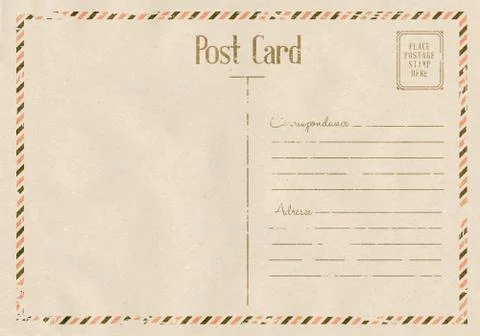 Vintage postcard Stock Illustration