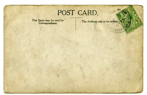 Vintage Postcard Stock Photos