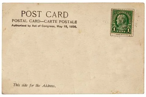 Vintage postcard Stockfoto's