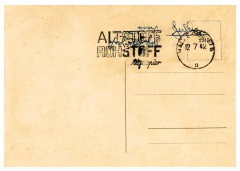 Vintage postcard. Stock Photos