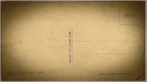 Vintage Postcards Stop Motion Frame Textured Loop Stock Footage 106871017