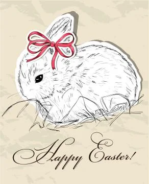 Vintage poster about Easter. Stock Illustration