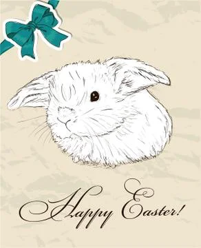 Vintage poster about Easter. Stock Illustration