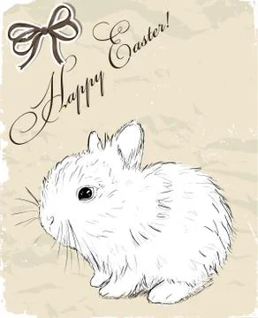 Vintage poster about Easter. Stock Illustration