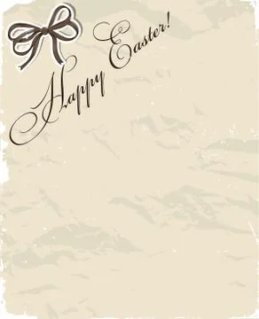 Vintage poster about Easter. Stock Illustration