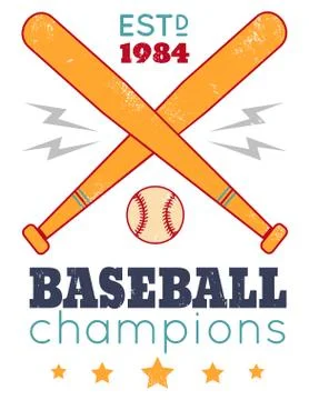 Vintage poster for baseball Stock-Illustration
