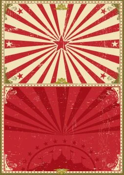 Vintage poster circus background Stockillustratie