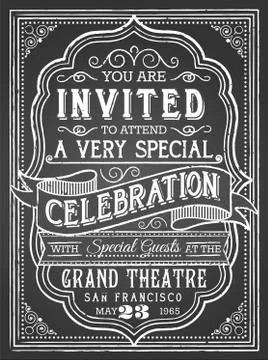 Vintage Poster Stock Illustration