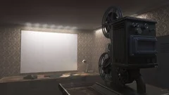 Retro Old-fashioned 8mm Projector Playing Movie Stock Footage Video (100%  Royalty-free) 3439535523